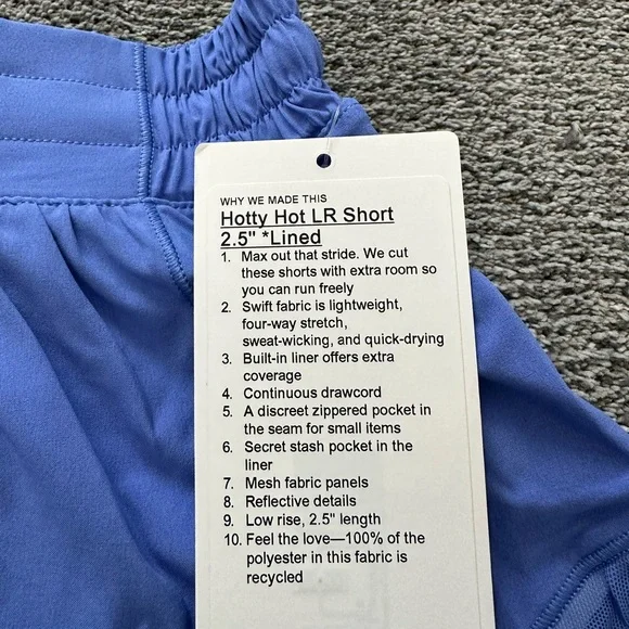 Lululemon Hotty Hot Low-Rise Lined Short 2.5” - Picture 2 of 2